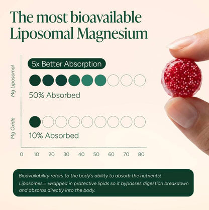 Liposomal Magnesium + Ashwagandha Gummies | 10-in-1 Complex