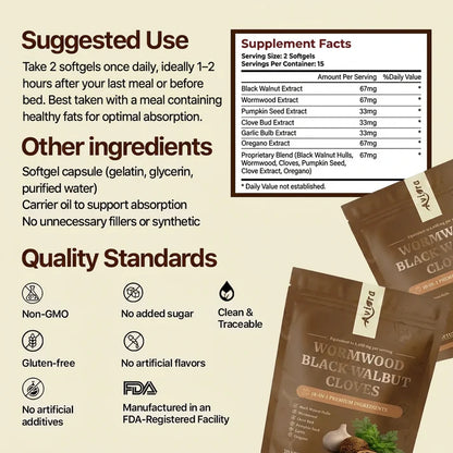 Wormwood Black Walnut Cloves Extract