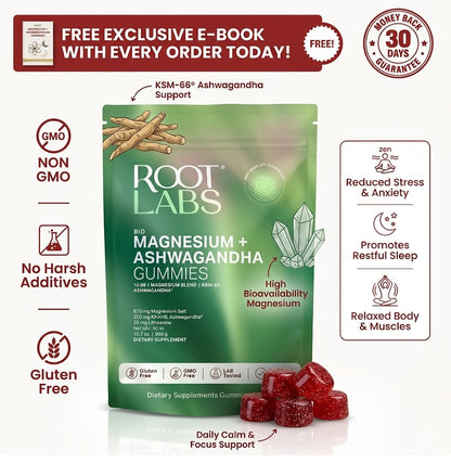 Liposomal Magnesium + Ashwagandha Gummies | 10-in-1 Complex